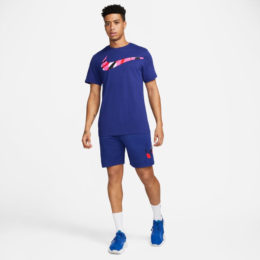 NA-E36 (M nike sportswear sport clash short 4 deep royal blue/ habanero red) 32292813 NIKE