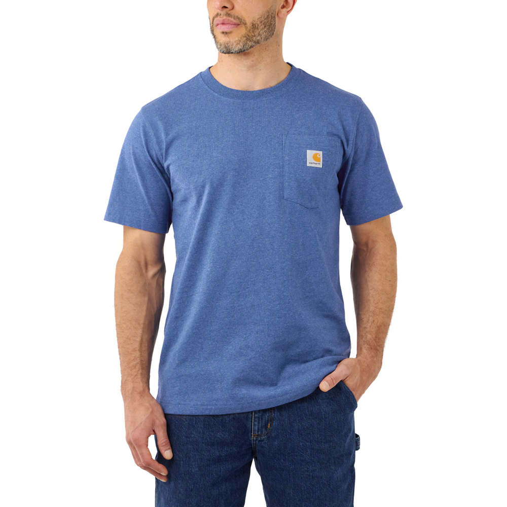 CHA-U5 (Carhartt relaxed fit heavyweight K87 pocket t-shirt lakeshore heather) 32492219