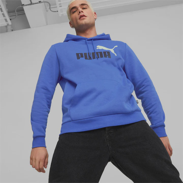 PA-S8 (Puma essentials + 2 colour big logo fleece hoodie royal sapphir –  Otahuhu Shoes