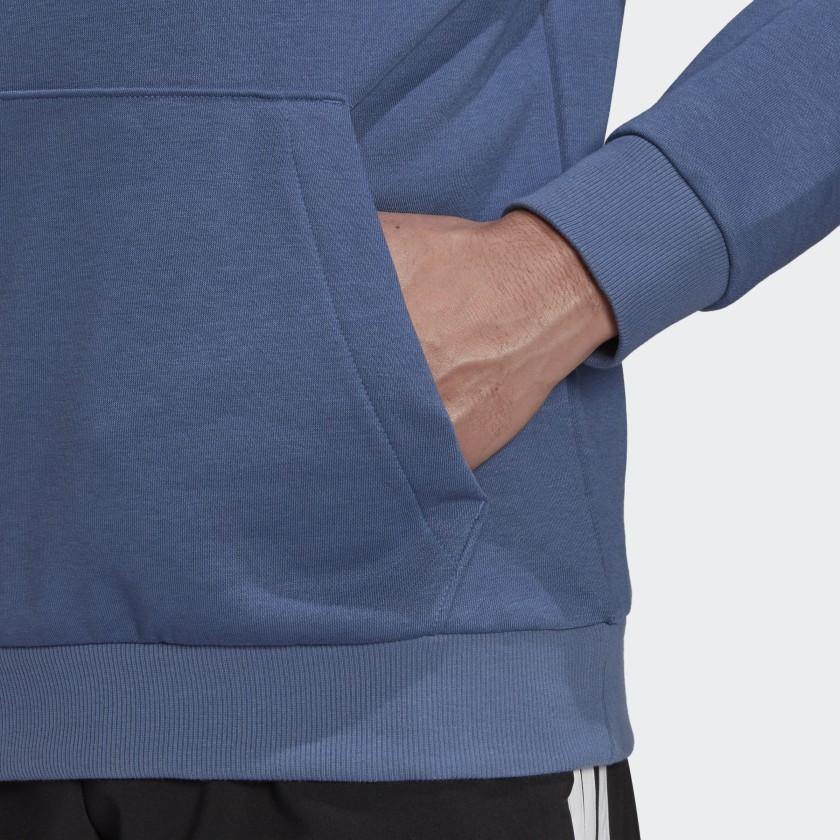 AA-B10 (Men essential big logo hoodie crew blue/white) 42194605 - Otahuhu Shoes