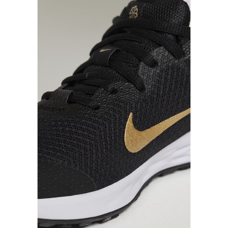 N-X124 (Nike revolution 6 Youth nn black/metallic gold/white) 112194604 NIKE