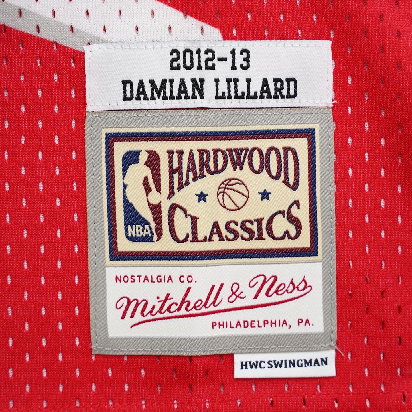 MNA-J20 (Swingman jersey portland DAMIAN LILLARD #012-13 road red) 42298260 MITCHELL AND NESS
