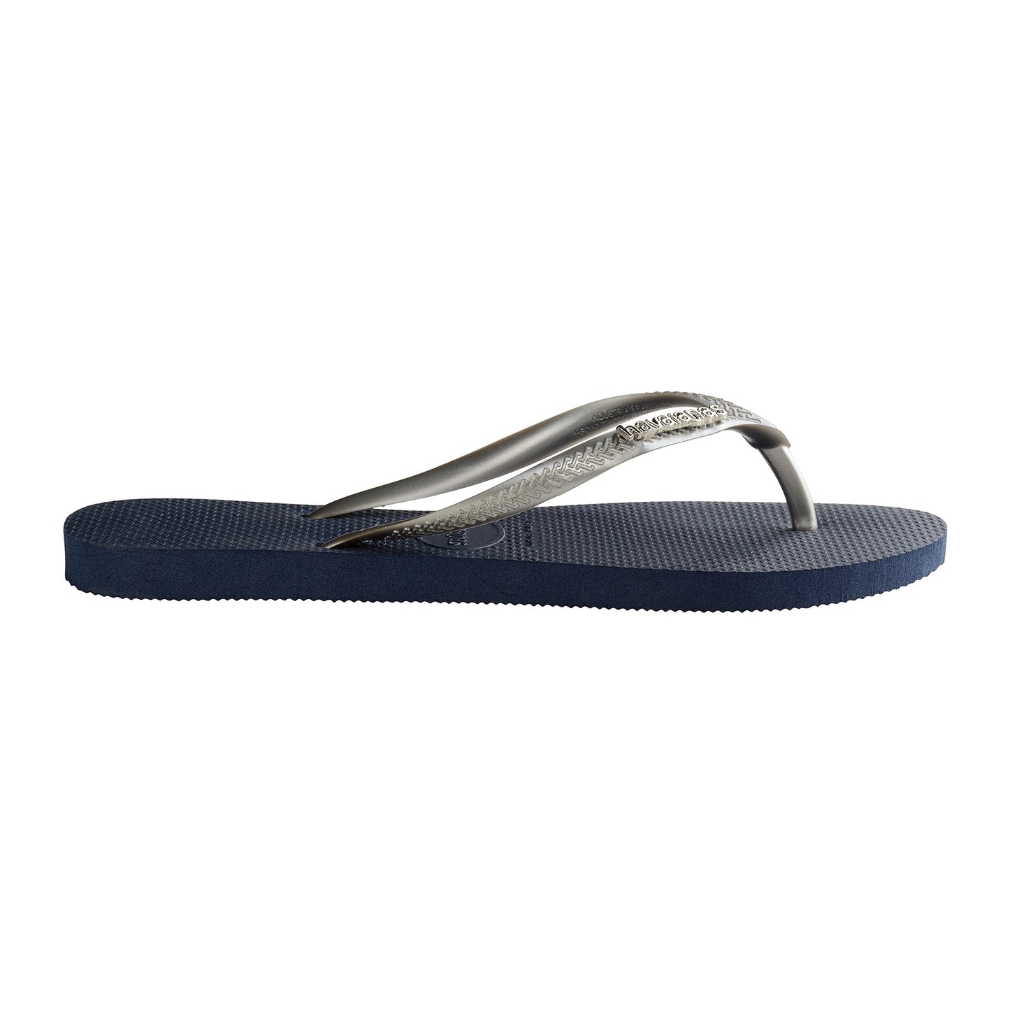 HA-WZ5 (SLIM LOGO METTALIC 0445 NAVY BLUE/SILVER) 81992200 HAVAIANAS