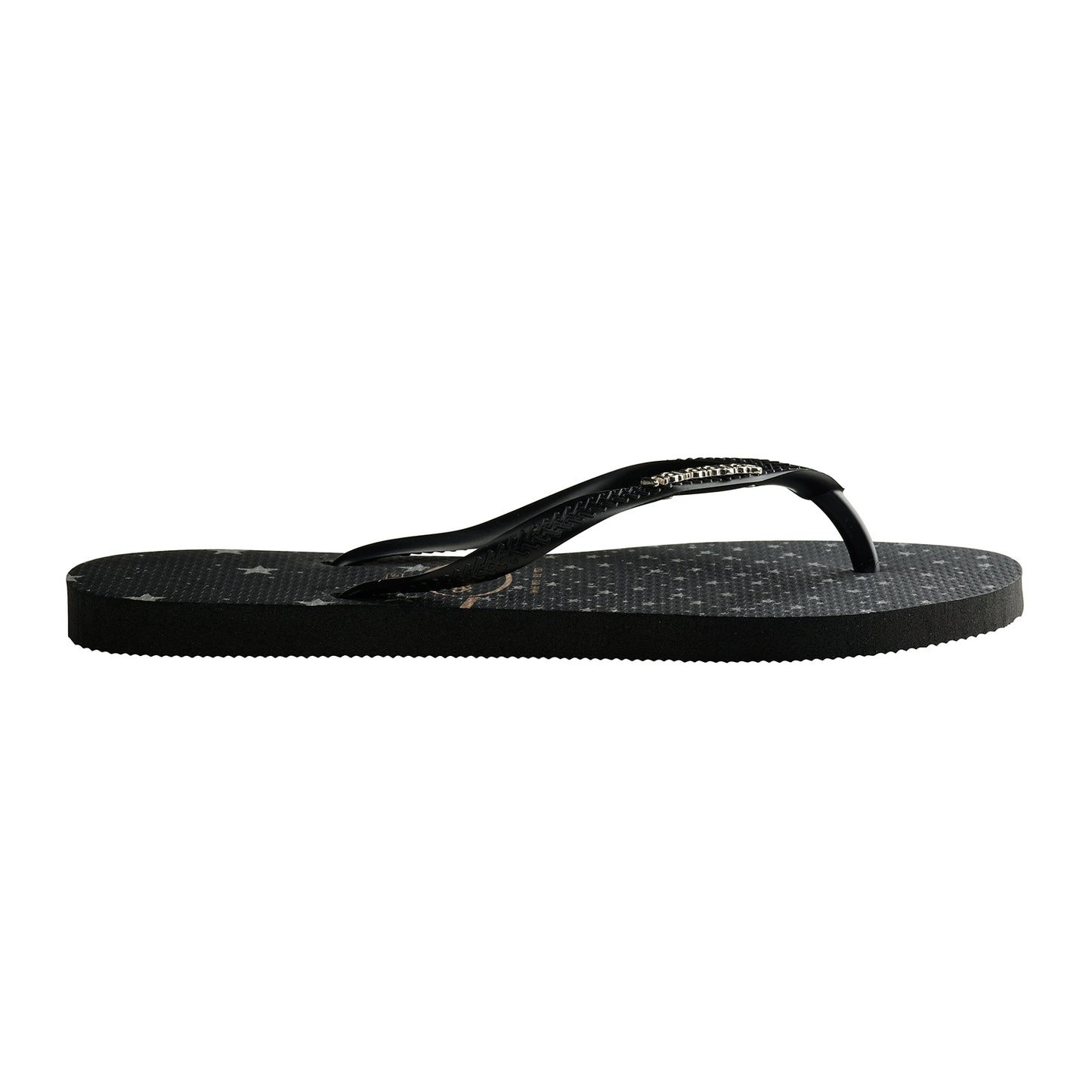 HA-WV5 (SLIM LOGO METALLIC PRINT STAR 7630 BLK/SILVER) 71992500 HAVAIANAS