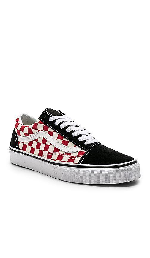 V-P10 (OLD SKOOL (CHECKER) BLK/RED) 41896083 - Otahuhu Shoes
