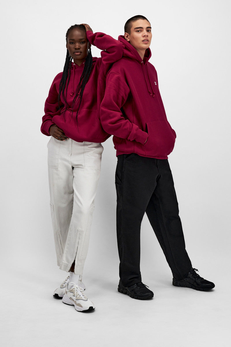 CA-G9 (Reverse weave small c hoodie hnj cranberry) 112195652 CHAMPION