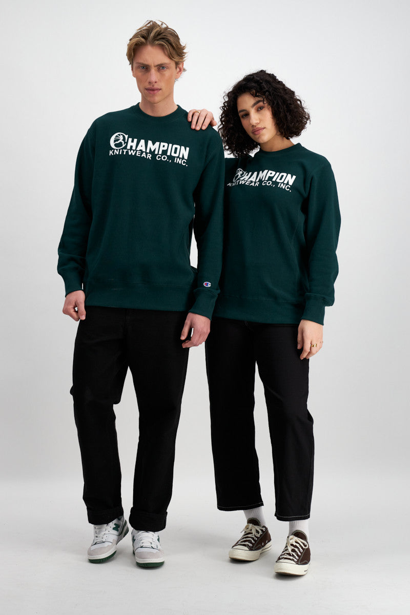 CA-O9 (Reverse weave archive crew mid field green) 1121912999 CHAMPION