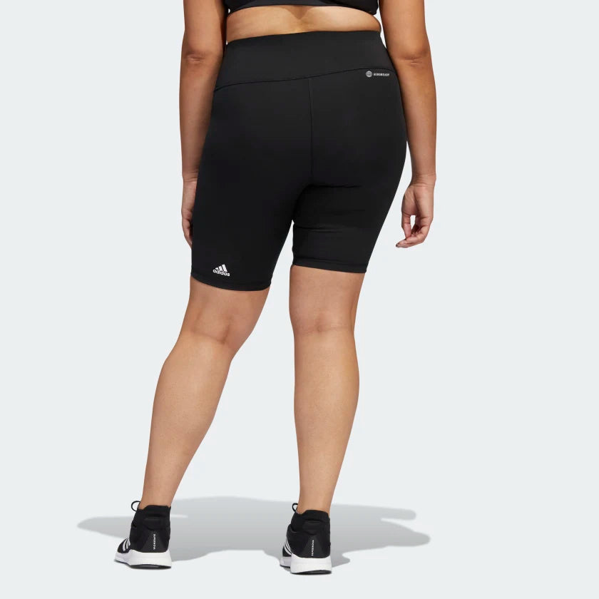 AA-Y17 (OPTIME TRAINING BIKE SHORT LEGGINGS (PLUS SIZE) Black) 12393070 ADIDAS