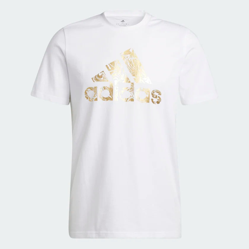 AA-C18 (LIQUID FOIL BADGE OF SPORT GRAPHIC TEE White) 12392560 ADIDAS