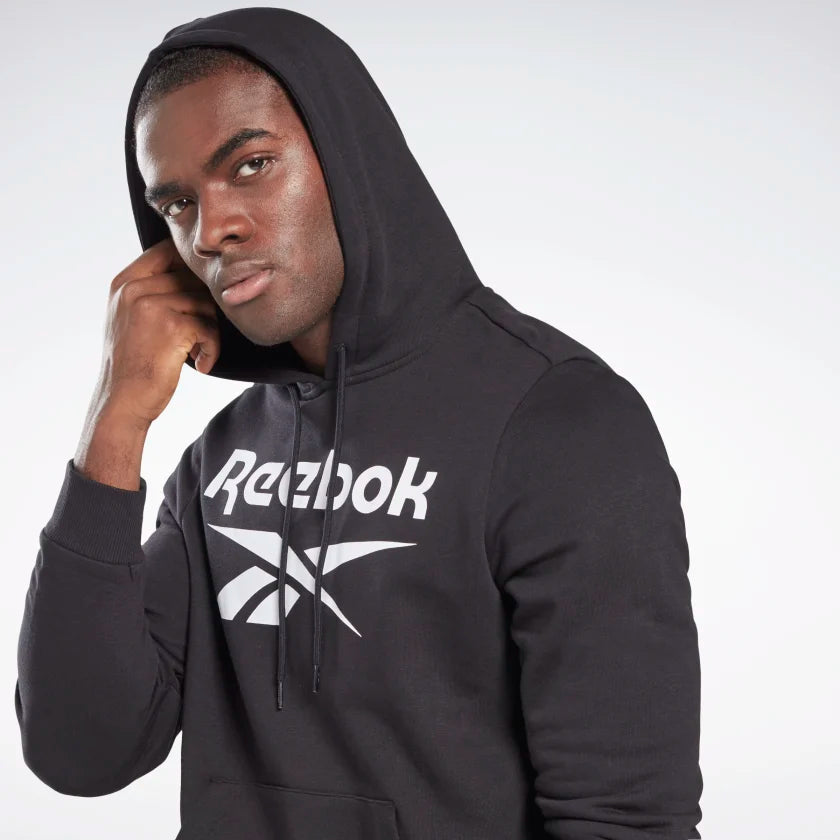 RA-U1 (Reebok identity french terry over the head big logo hoodie black) 42294605 REEBOK