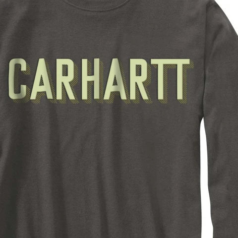 CHA-I2 (Carhartt heavyweight long sleeve graphic tee limited edition peat) 42293782 CARHARTT