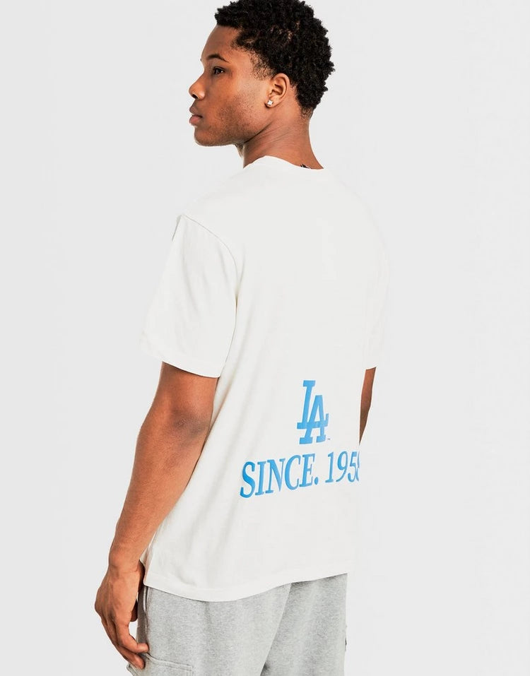 MJA-G8 (Majestic team arch tee dodgers vintage white) 122293043 MAJESTIC