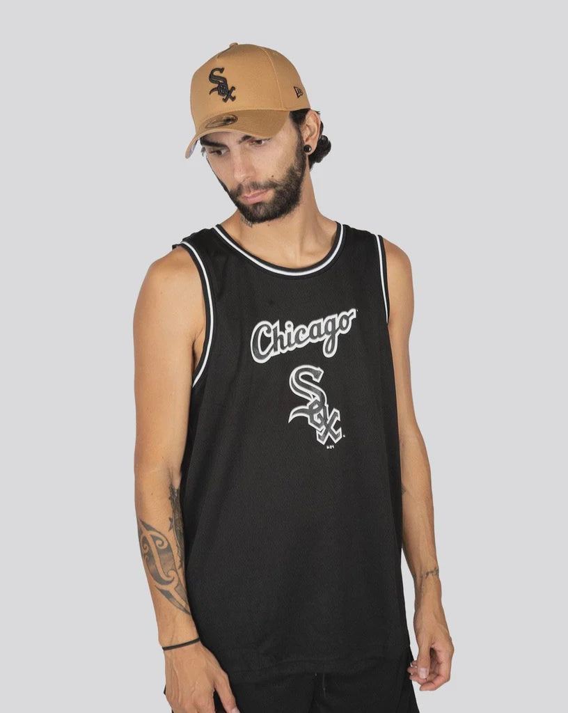 CHICAGO WHITE SOX MONO BASEBALL JERSEY- MENS BLACK