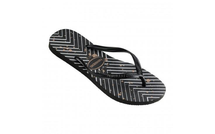HA-WY4 (SLIM LOGO METALLIC PRINT 1069 BLK) 91892500 - Otahuhu Shoes