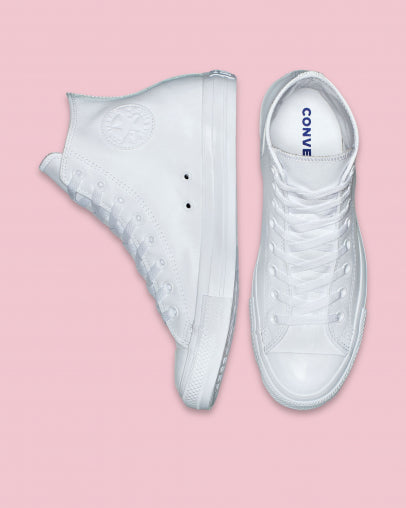 CT-W34 (Ct core hi leather white mono) 122196100 CONVERSE