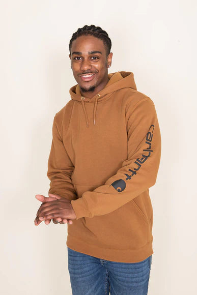 CHA-M3 (Carhartt midweight hooded logo sweatshirt brown) 62496090