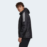 AA-I21 (Adidas essentials insuated hooded jacket black/white) 72397694 ADIDAS