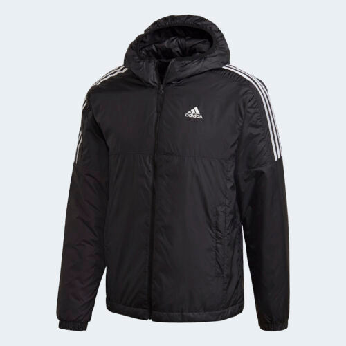 AA-I21 (Adidas essentials insuated hooded jacket black/white) 72397694 ADIDAS