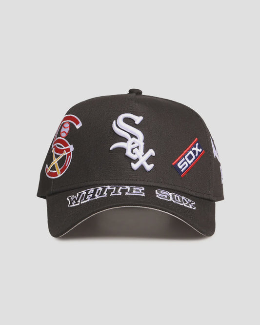 NEC-L69 (New era 940 A frame chicago white sox mlb all over logos snapback in original team colours/grey UV osfm) 102592360