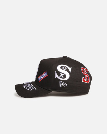 NEC-L69 (New era 940 A frame chicago white sox mlb all over logos snapback in original team colours/grey UV osfm) 102592360