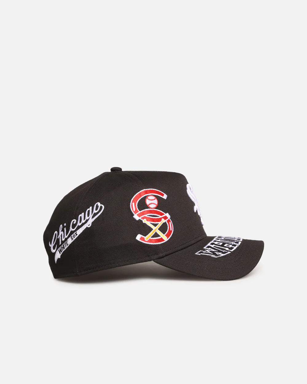 NEC-L69 (New era 940 A frame chicago white sox mlb all over logos snapback in original team colours/grey UV osfm) 102592360