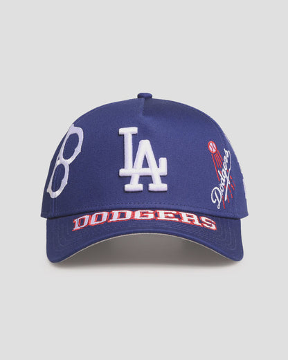 NEC-M69 (New era 940 A frame los angeles dodgers mlb all over logos snapback in original team colours/grey UV osfm) 102592360