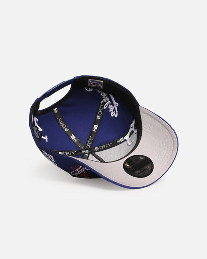 NEC-M69 (New era 940 A frame los angeles dodgers mlb all over logos snapback in original team colours/grey UV osfm) 102592360