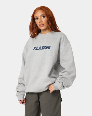 XLA-K (X-Large text logo crewneck grey marle) 92292500 X-LARGE