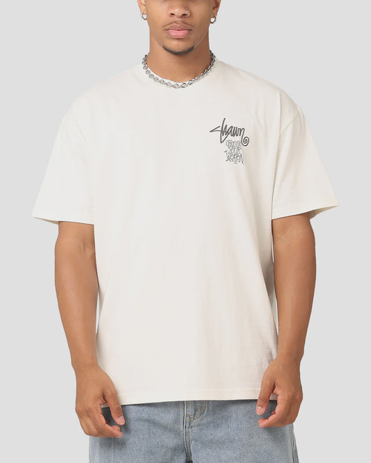 SSA-A (S/Double choose your weapon heavy weight tee washed white) 122593043