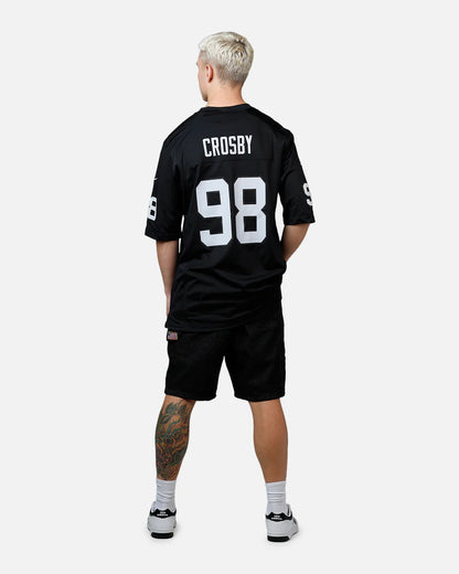 NA-U47 (Nike las vegas raiders maxx crosby #98 jersey black) 102598260