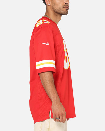 NA-Z47 (Nike Kansas City Chiefs Travis Kelce #87 Game Jersey Gym Red) 102598261