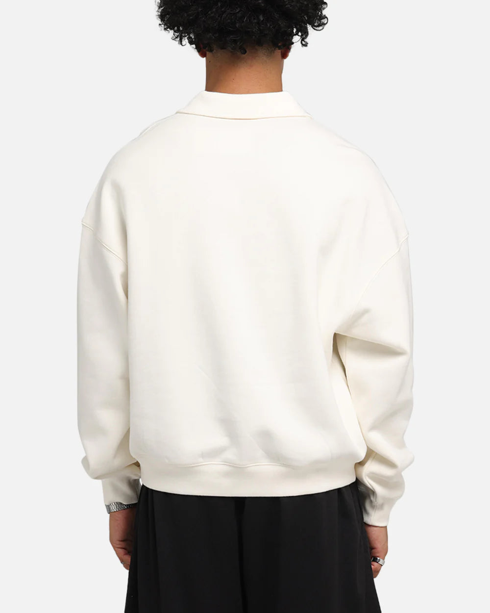 MNA-W47 (Mitchell & ness new york knicks boxy 1/4 zip crew egret)102595217