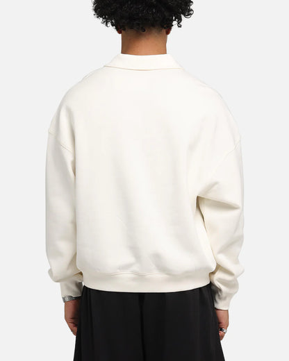 MNA-W47 (Mitchell & ness new york knicks boxy 1/4 zip crew egret)102595217