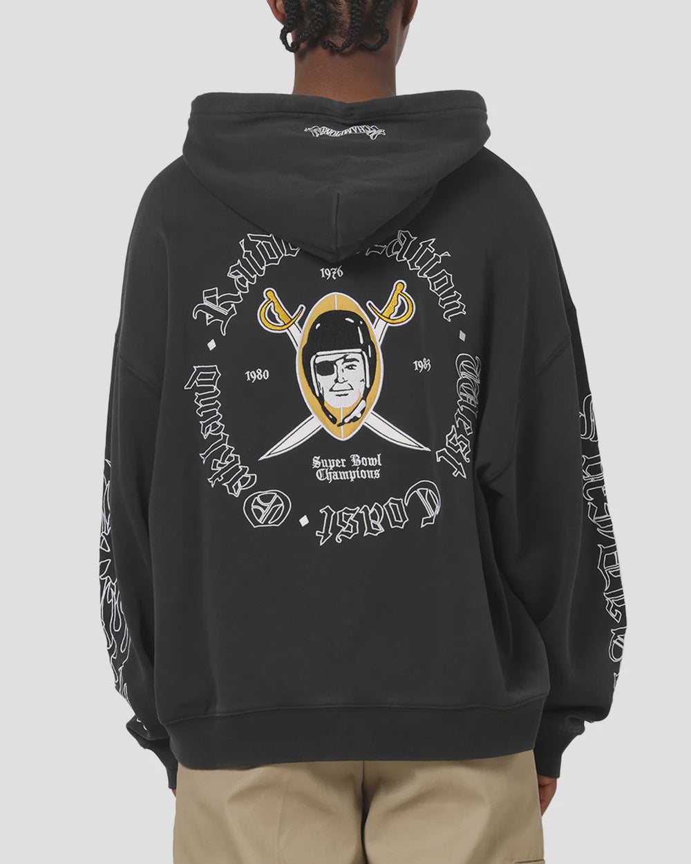 MNA-U46 (Mitchell and ness raider nation hoodie black) 92597826