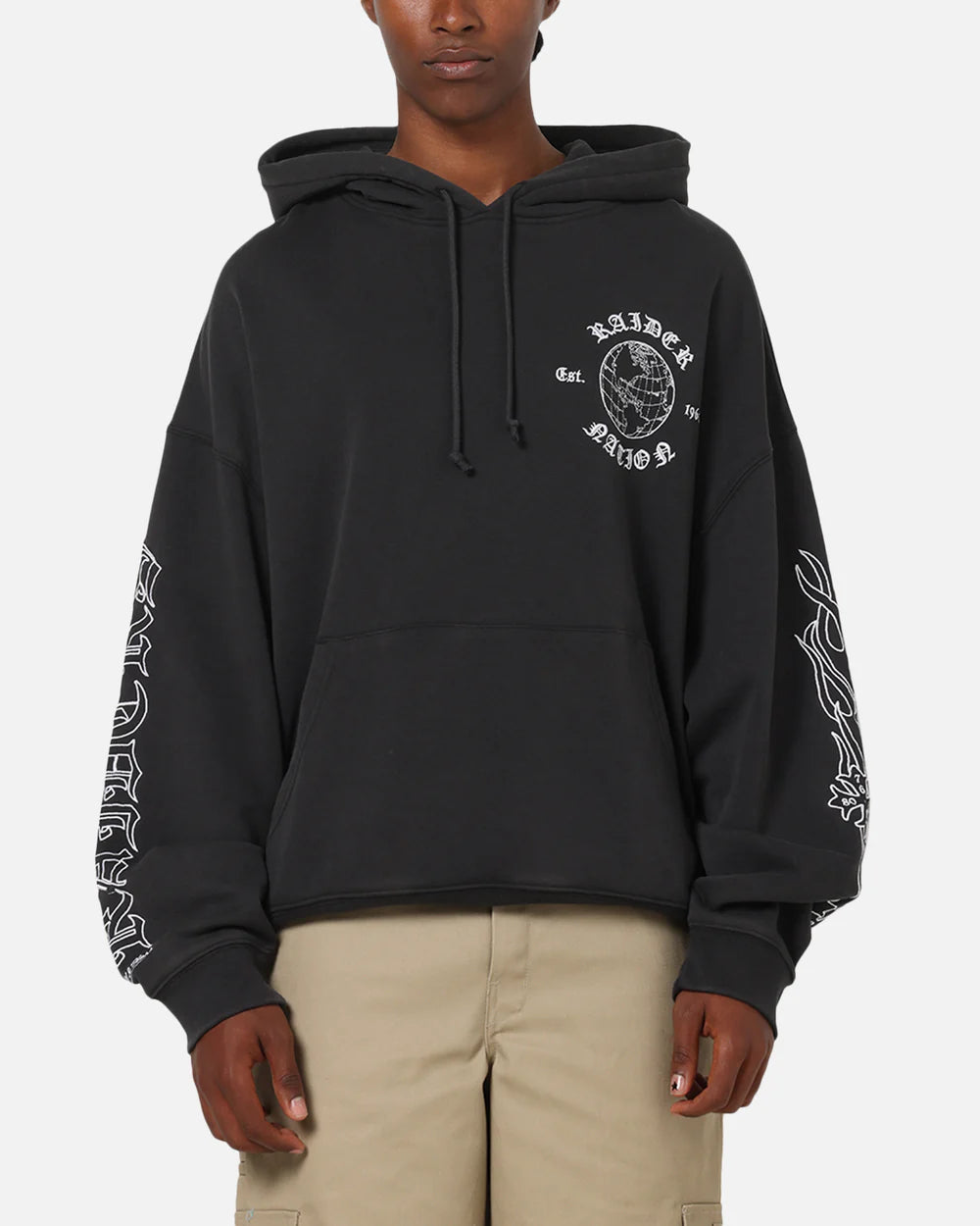 MNA-U46 (Mitchell and ness raider nation hoodie black) 92597826