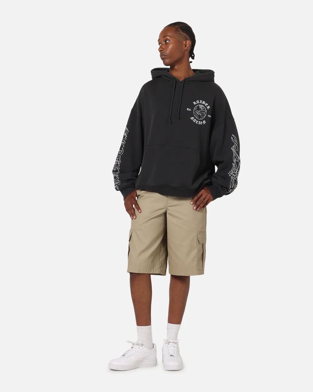 MNA-U46 (Mitchell and ness raider nation hoodie black) 92597826