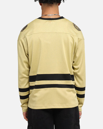 MNA-Q47 (Mitchell & ness los angeles lakers chrome jersey khaki/black)