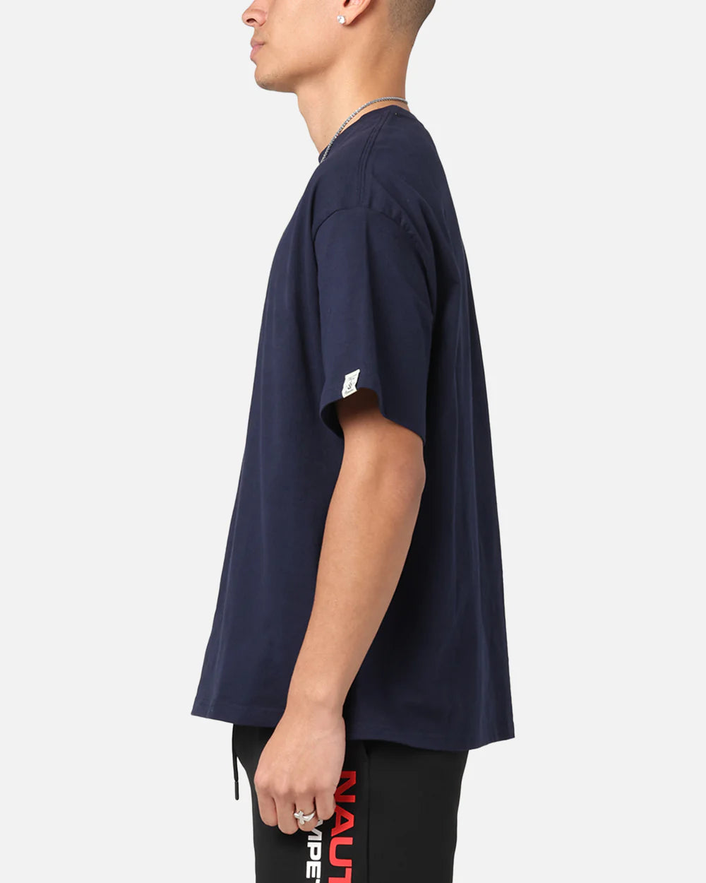 NTA-W14 (Nautica box fit basic logo logo t-shirt navy) 122593478