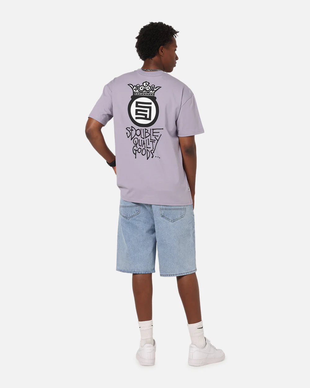 SSA-G (S/Double s crown dot short sleeve heavy weight tee dusty grape) 122593043