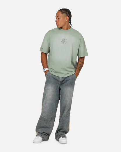 MNA-F48 (Mitchell & ness boston celtics big oversized logo t-shirt orchid tint) 102593913