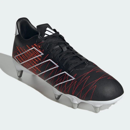 A-C69 (Adidas kakari elite soft ground boots black/better scarlet) 324910100