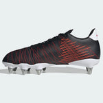 A-C69 (Adidas kakari elite soft ground boots black/better scarlet) 324910100