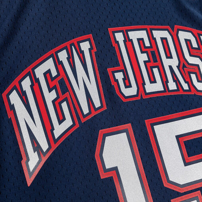 MNA-F47 (Mitchell & ness Vince Carter Navy New Jersey Nets 2006/07 Hardwood Classics Swingman Player Jersey #15 navy) 92598260