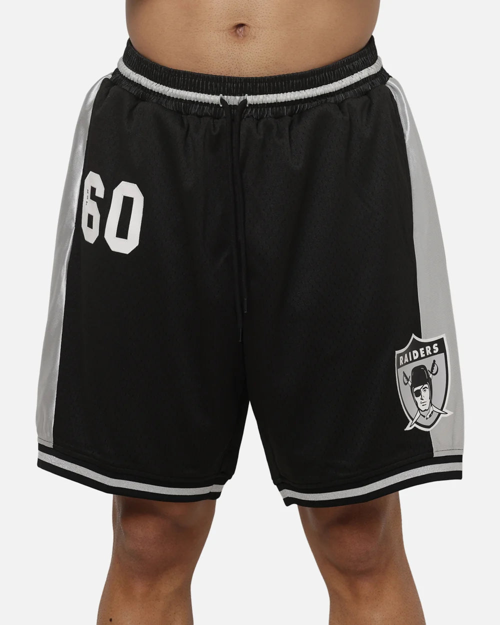 MNA-O53 (Mitchell & ness las vegas raiders established mesh shorts black) 82695652