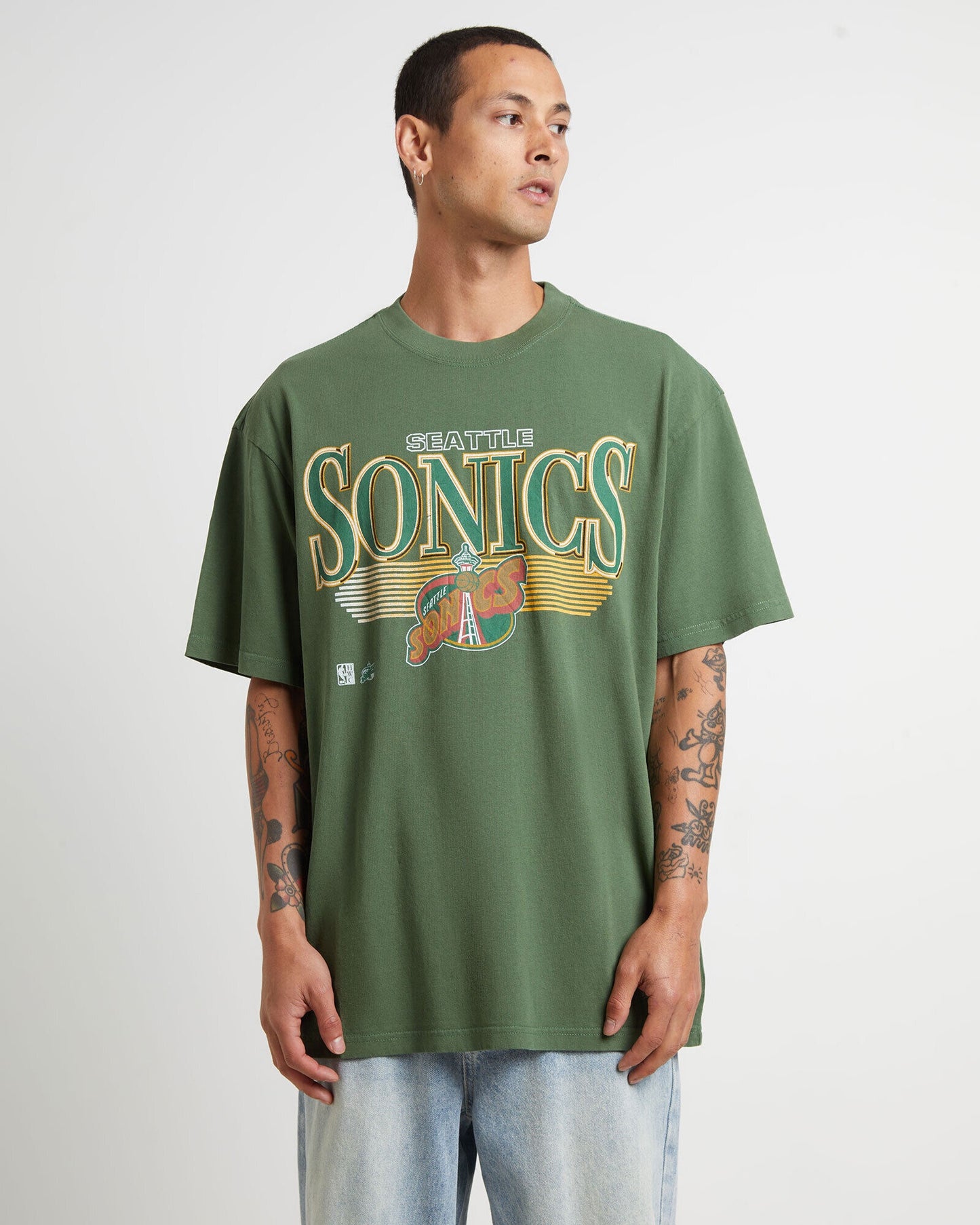 MNA-A31 (Mitchell and ness underscore tee sonics green) 92393478