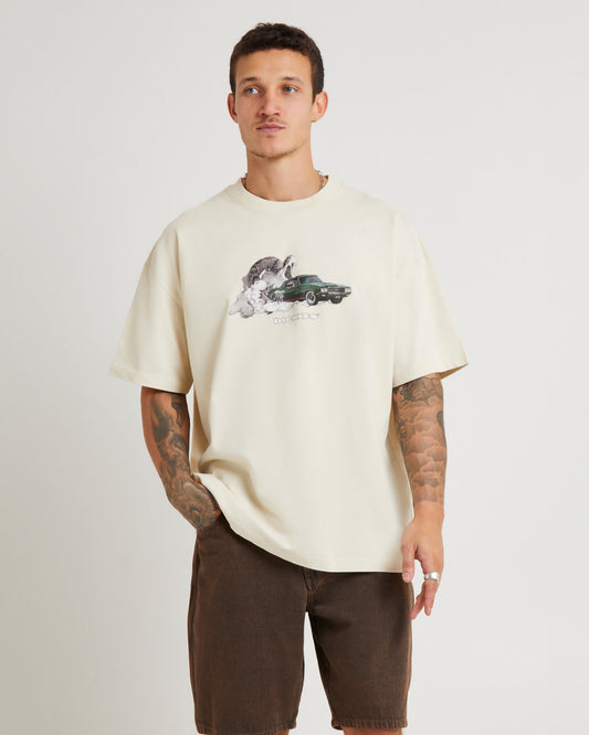 D-X6 (Dickies rattle n burn 330 short sleeve oversized fit tee bone) 82493695