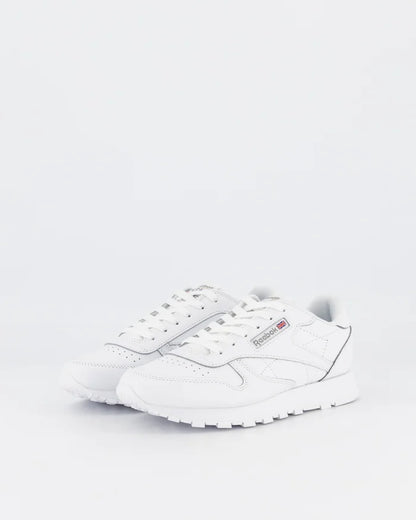 R-Z14 (Reebok classic leather shoes big kids white/white) 62395115