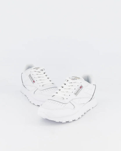 R-Z14 (Reebok classic leather shoes big kids white/white) 62395115