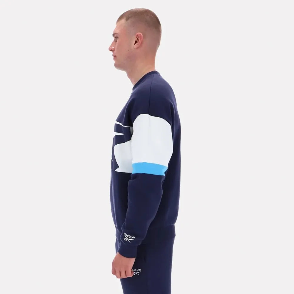 RA-O3 (Reebok cut and sew crewneck fleece vector navy) 62595115