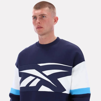 RA-O3 (Reebok cut and sew crewneck fleece vector navy) 62595115